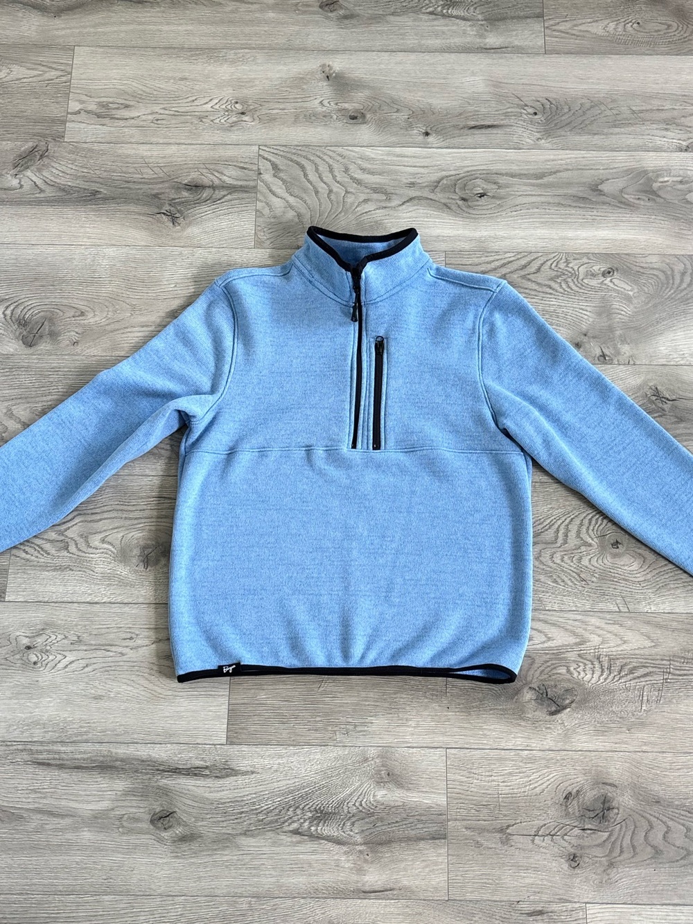 Burgeon Outdoors Light Blue Quarter-Zip Sweater Pullover | Women’s Size Medium